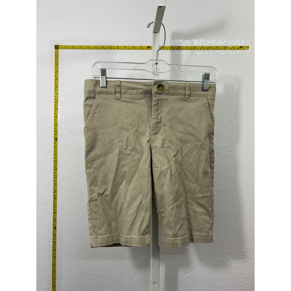 French Toast Boys Khaki Chino School Uniform Shorts Tan Size 14 Adjustable Waist